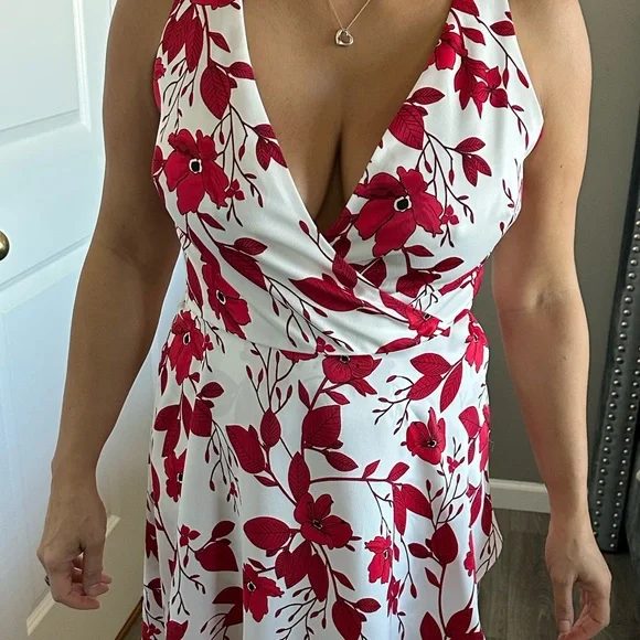 Banana Republic | Dresses | Red And White Banana Republic Flirty Dress |  Poshmark